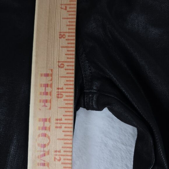 AG Adriano Goldschmied Black Coated Skinny Distressed Jeans Women’s Size 27 - Picture 6 of 8